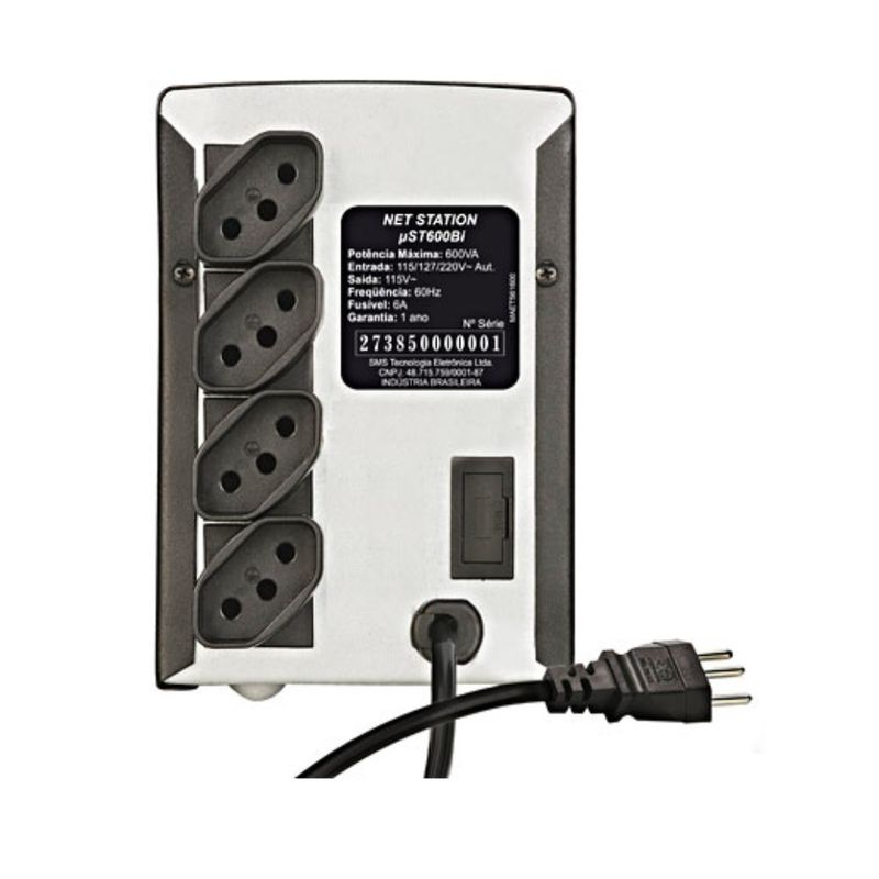 No-break-Net-Station-600va-4t-Bivolt-Preto-SMS