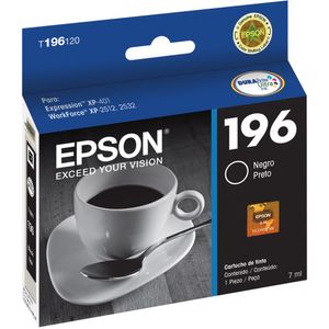 Cartucho De Tinta T196120 (196) Preto Epson