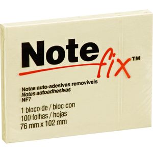 Bloco Adesivo Notefix Amarelo 76x102mm 100 Folhas