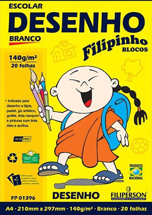 bloco-desenho-a4-20-folhas-filipinho-filiperson