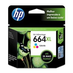 Cartucho De Tinta F6v30ab (664xl) 8 Ml Tricolor Hp