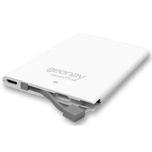 Carregador Portátil Universal 2500mah Branco Essentials Geonav
