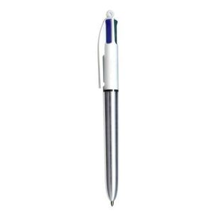 Caneta Esferográfica Metallic Prata 1.0 Mm 4 Cores Bic