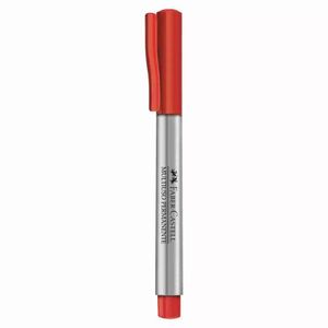 Marcador Multiuso Permanente 1.0 Mm Vermelho Faber Castell