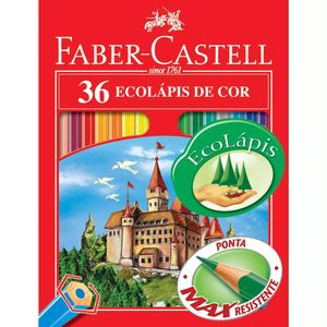Ecolápis De Cor Sextavado 36 Cores Faber Castell