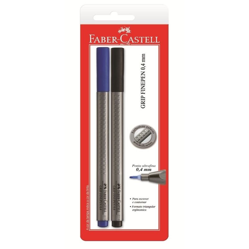 caneta-grip-fine-pen-2-pecas-faber-castell