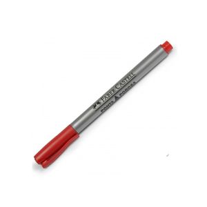 Caneta Ponta Porosa 1.0 Mm Vermelha Faber Castell