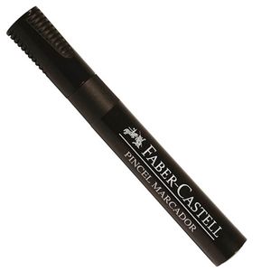 Marcador Pincel Permanente Preto Faber Castell
