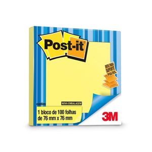 Refil De Bloco De Notas Pop-Up 76x76 Mm Amarelo Postit 3m