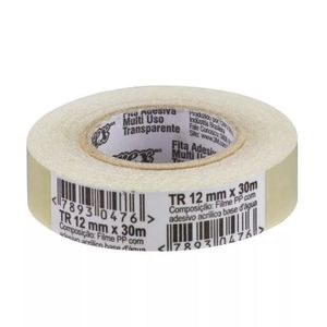 Fita Adesiva 12mmx30m Transparente Durex 3m