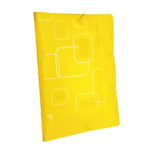 Pasta Aba Elástico Ofício Dellofine Amarelo