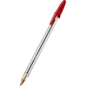 Caneta Bic Esferográfica Clássica 1.0 Mm Cristal Vermelha