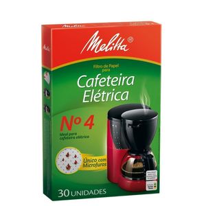 Filtro De Papel Para Café N°4 Com 30 Unidades Melitta