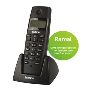 Telefone Sem Fio Ramal Ts40r Preto Intelbras