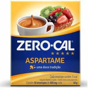 Adoçante Em Pó Aspartame 40g Zero Cal