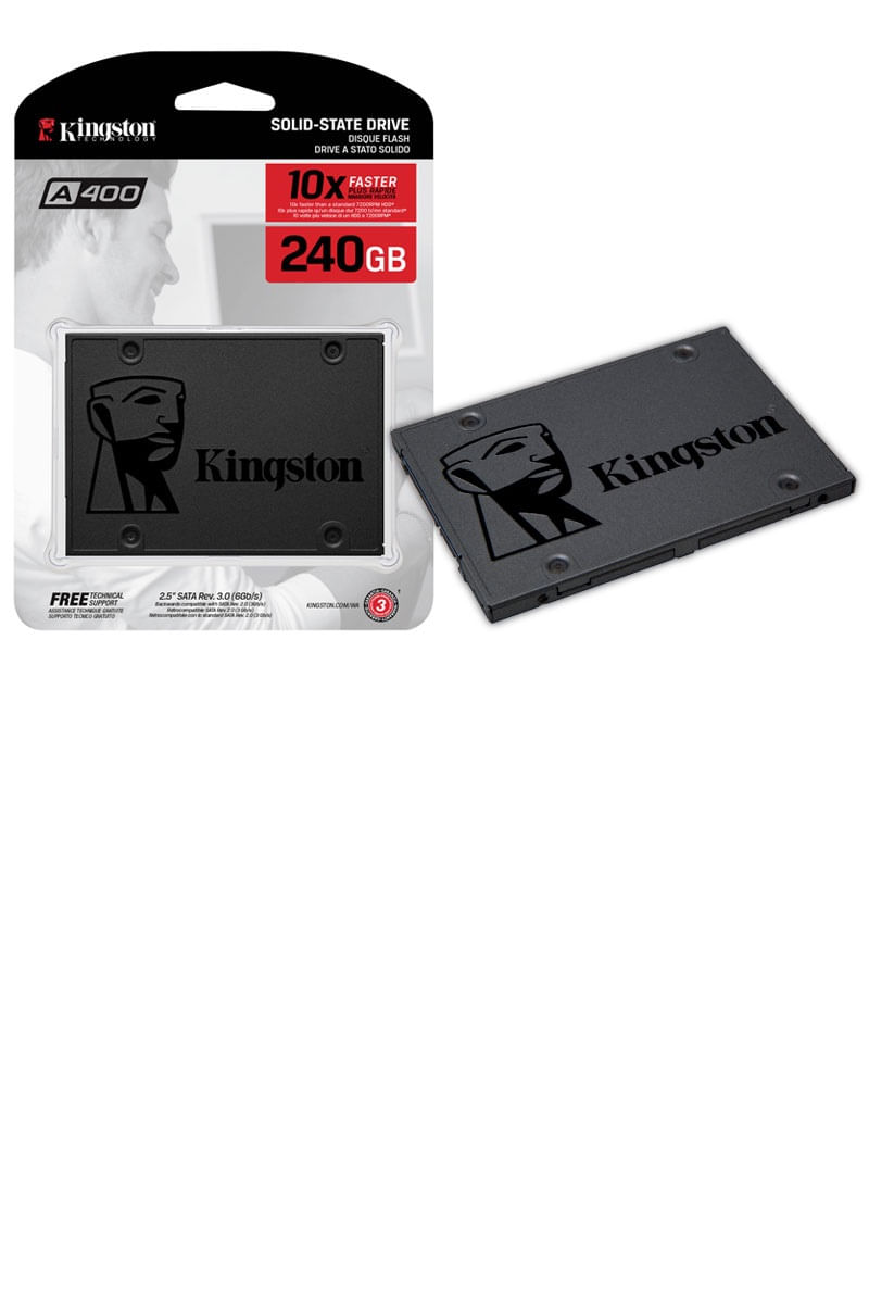 SSD A400 SATA 3 240GB SA400S37 KINGSTON