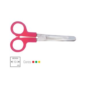 Tesoura Escolar 13cm Color Cis