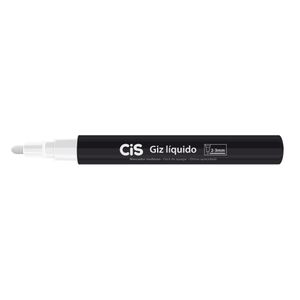 Marcador Giz Líquido Branco Cis