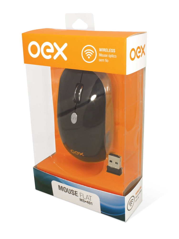 mouse-flat-sem-fio-wireless-ms401-oex