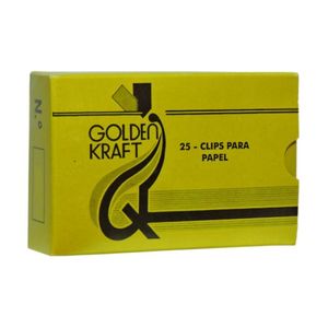 Clips 6/0 Galvanizados Com 25 Unidades Golden Kraft