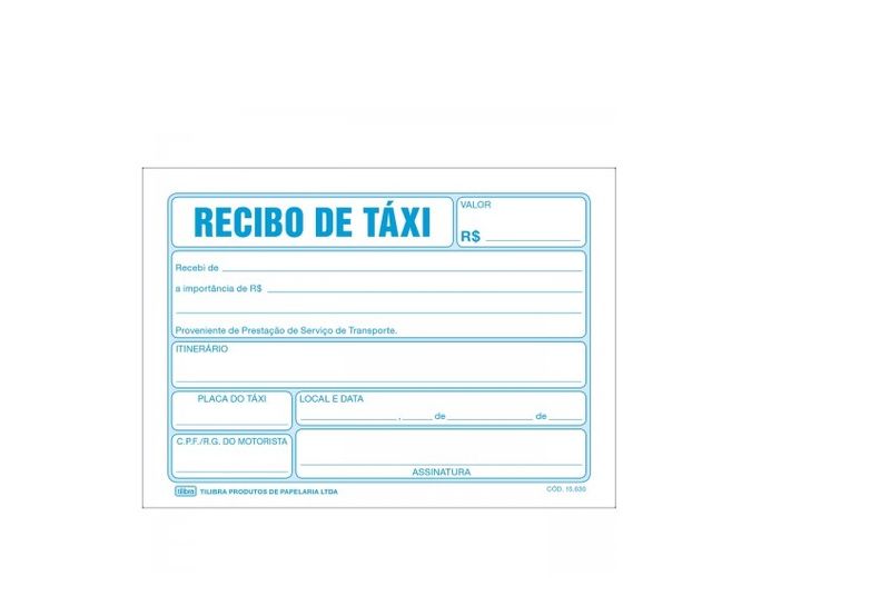 recibo-taxi-50-folhas-tilibra