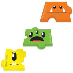 Borracha Monster Puzzle 1 Unidade Color Faber Castell