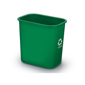 Cesto Para Lixo Reciclável 12,5 Litros Verde Waleu