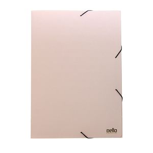 Pasta Aba Elástico Ofício Lombo De 2cm Executive Rosa Claro Dello