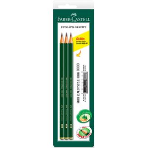 Ecolápis Grafite 2b/6b/8b Preto Faber-Castell