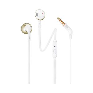 Fone De Ouvido Pure Bass T205a Branco/Champagne Jbl
