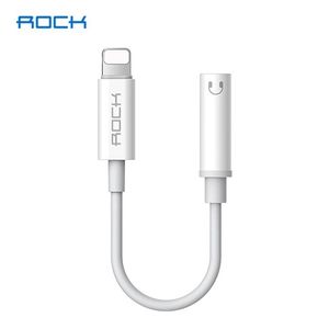 Adaptador De Áudio Lightning Para P2 3.5mm Branco Rock