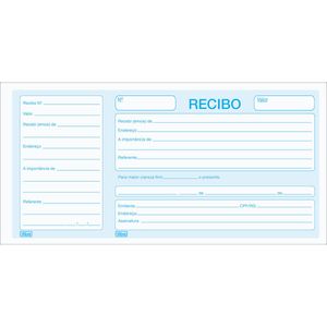 Recibo Comercial Com Canhoto 50 Folhas Tilibra