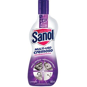 Limpador Multiuso Cremoso 500ml Lavanda Sanol