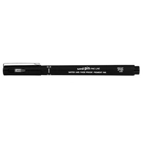 Caneta Unipin Fine Line 0.3 Mm Preto Uni-Ball