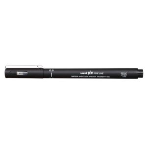 Caneta Unipin Fine Line 0.6 Mm Preto Uni-Ball