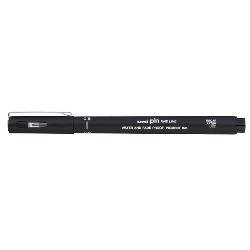 caneta-unipin-fine-line-0.8-mm-preto-uni-ball-