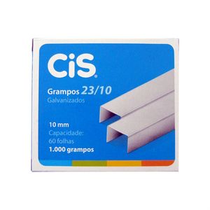Grampos Para Grampeador 23/10 Galvanizados Com 1.000 Unidades Cis