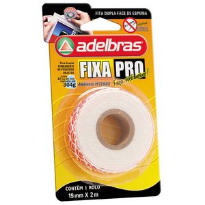 Fita Dupla Face Espuma Fixa Pro 19mmx2m Adelbras