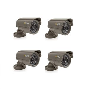 Câmera De Segurança Qsee, Visão Noturna - Kit Com 4 Peças