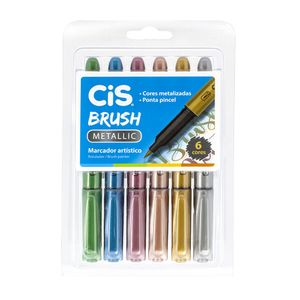 Marcador Artistico Brush Metallic C/6