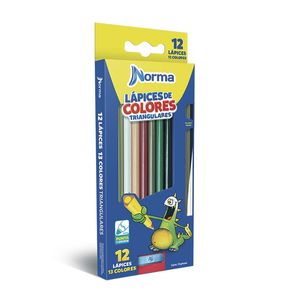 Lapis De Cor Triangular 12 Cores