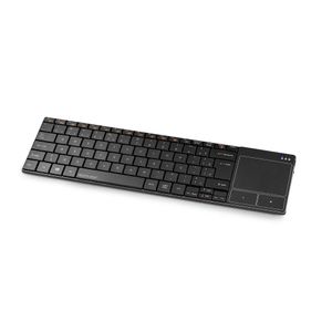 Teclado Sem Fio Pata Tv Smart + Touch Pad Preto Multilaser