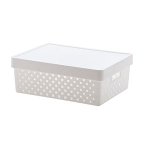 Cesto Organizador Com Tampa Quadratta 39x29x14cm Paramount 843