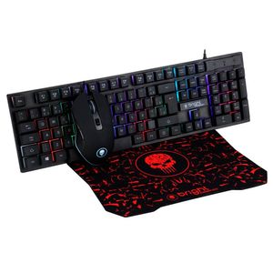 Combo Gamer Teclado Led Mouse Pad Bright 0542