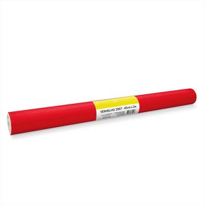 Plastico Auto Adesivo Vermelho Vmp 45x2m