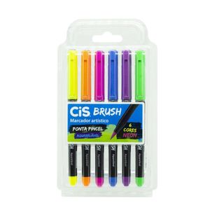 Marcador Brush Tons Neon C/6 709900 Cis