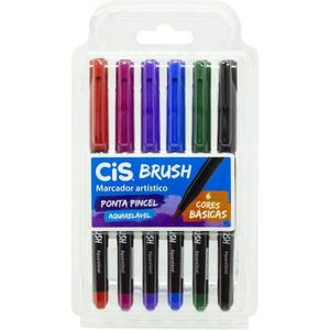 Marcador Brush Cores Básicas C/6 710000 Cis