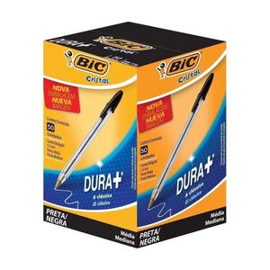 Caneta Esferográfica Bic Clássica 1.0 Mm Cristal Preta- C/50 Unidades