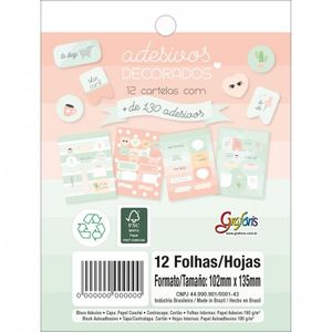 Adesivos Tilibra Decorados Soho 12fls 130 Adesivos