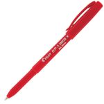 caneta-esferografica-pilot-super-grip-inox-vermelha-aberta
